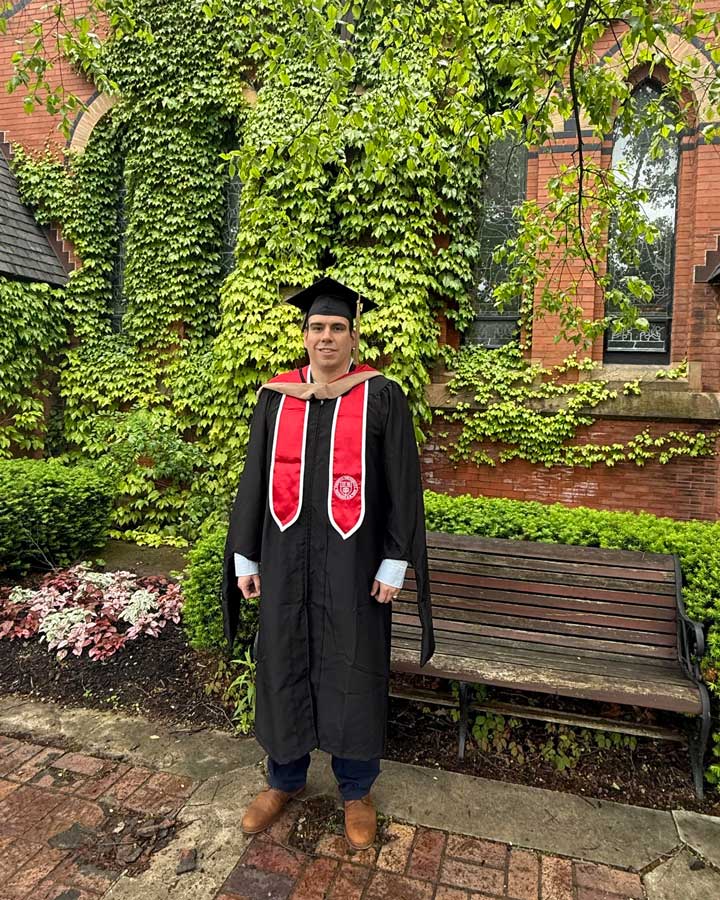 The author earned his MBA from Cornell University in May 2025. (Photo courtesy of Kevin Rasins)