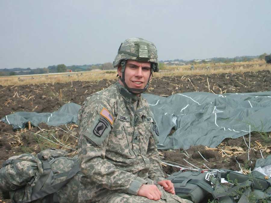 The author after he parachuted into Thailand during the Operation Cobra Gold exercise in 2014. (Photo courtesy of Kevin Rasins)