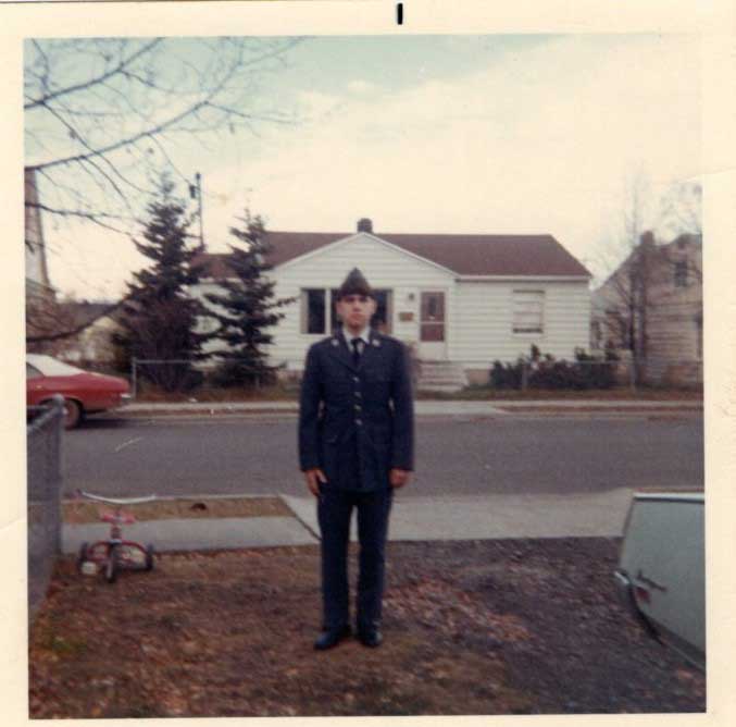 Misha ben-David in his junior ROTC uniform.
